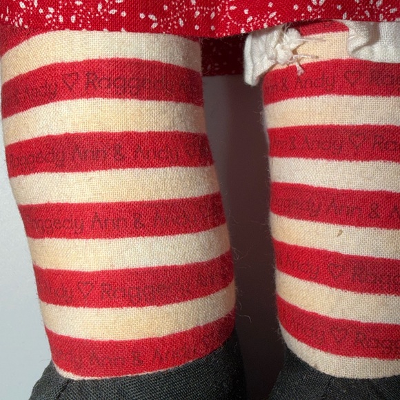 Handmade Raggedy Ann Style Cloth Doll 19” Soft Doll - Picture 6 of 6